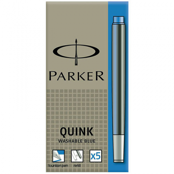 Чернильный картридж PARKER ДЛЯ ПЕРЬЕВОЙ РУЧКИ, CИНИЙ 1950384