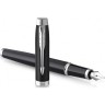 Ручка перьевая PARKER IM ESSENTIAL F319 () Matte Black CT M сталь нержавеющая 2143638