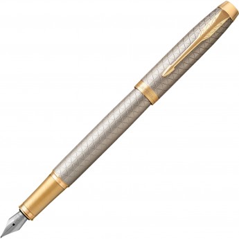 Ручка перьевая PARKER IM PREMIUM WARM GREY GT, F Ручка перьевая PARKER IM PREMIUM WARM GREY GT, F