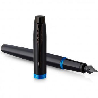 Ручка перьевая PARKER IM VIBRANT RINGS F315 CW2172859 MARINE BLUE PVD M Ручка перьевая PARKER IM VIBRANT RINGS F315 CW2172859 MARINE BLUE PVD M