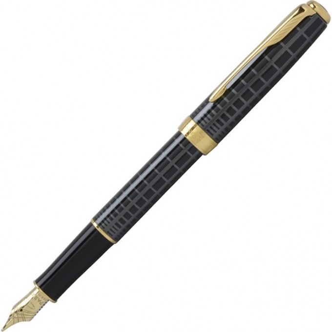 Ручка перьевая PARKER SONNET DARK GREY LAQUER GT F 18K S0912440