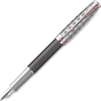 Ручка перьевая PARKER SONNET PREMIUM F537, Metal Grey PGT (Перо F) Ручка перьевая PARKER SONNET PREMIUM F537, Metal Grey PGT (Перо F)