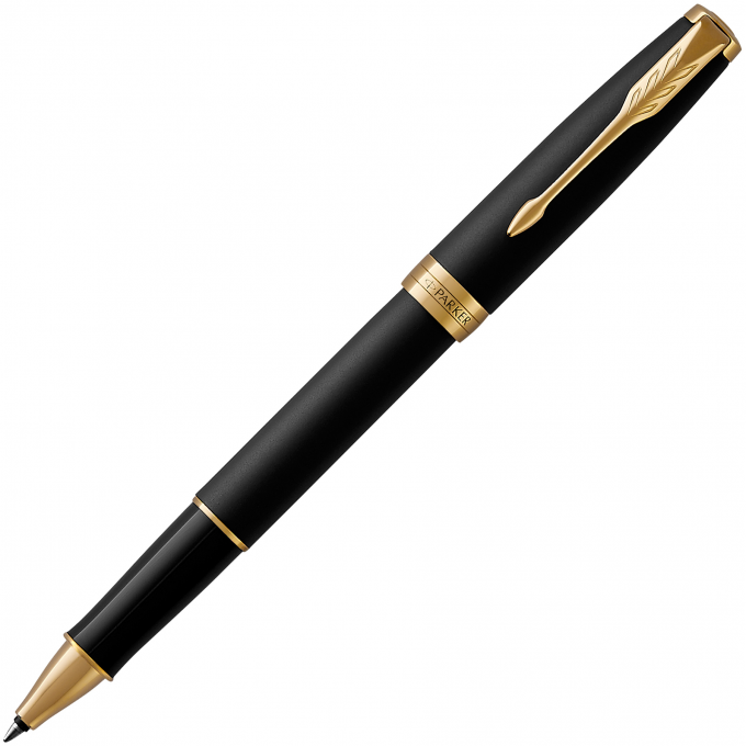 Ручка-роллер PARKER ESSENTIAL SONNET MATTE BLACK GT F 1931518