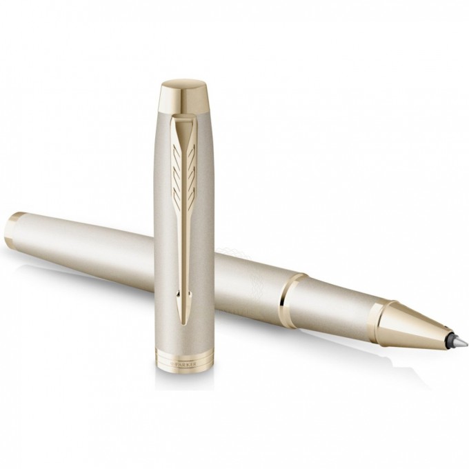 Ручка роллер PARKER IM MONOCHROME T328 CHAMPAGNE PVD F 2172955