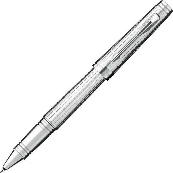 Ручка роллерная PARKER PREMIER DELUXE CHISELLING СЕРЕБРО, F S0887990