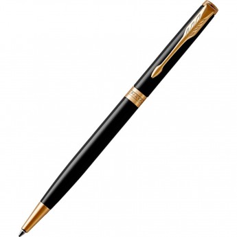 Тонкая шариковая ручка PARKER ESSENTIAL SONNET LAQUE BLACK GT М Тонкая шариковая ручка PARKER ESSENTIAL SONNET LAQUE BLACK GT М